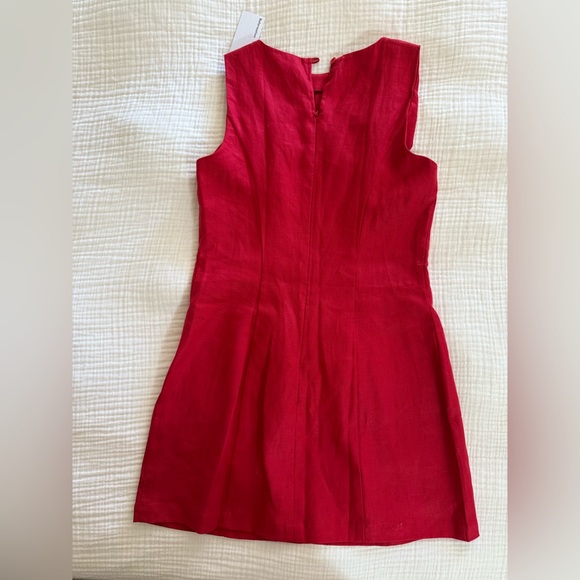 Reformation Citron Linen Dress - Picture 4 of 9